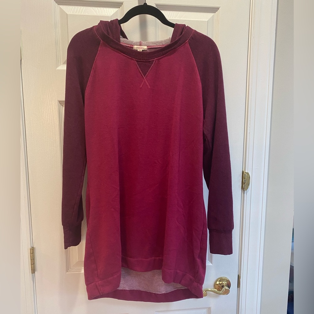 Pink Lotus Tunic Sweatshirt Top